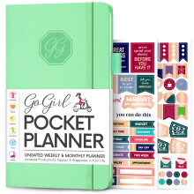 GoGirl Planner en Organizer voor Dames - Pocket Weekly Planner Doelendagboek en Agenda voor tijdmanagement en productiviteit. Niet gedateerd (Smaragd