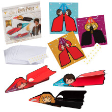 Harry Potter reploseprus Valentin-napi kpeslapok gyerekeknek 28 krtyacsomag s bortkok Hajtsd s reptsd paprreplogp Harry Hermione s Ron
