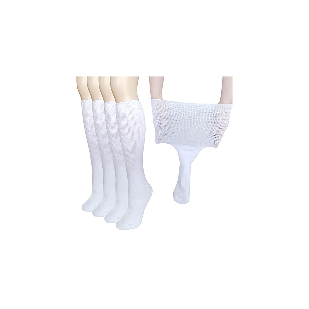 Cirzuex Extra Wide Socks For Lymphedema Swollen Feet Leg Bariatric Socks Medical Cast Sock Diabetic Non Binding - Oversized Neuropathy Swelling Wom