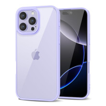LoeoeL for iPhone 16 Pro Max Case Clear  Transparent Hybrid 16 Pro Max Phone Case [Hard Plastic & Soft Silicone Bumper] Acrylic Non Yellowing Thin Sli