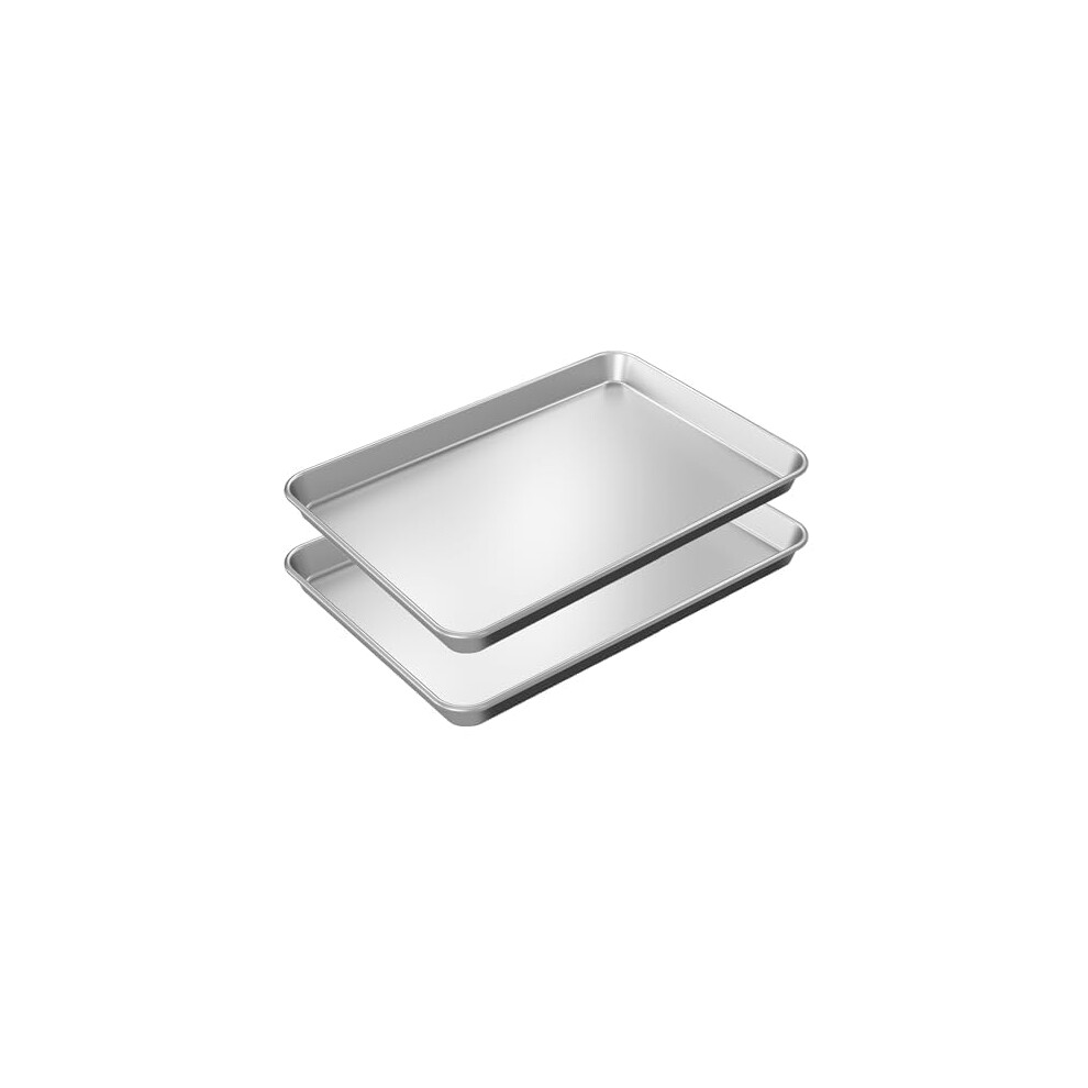 Bandejas Para Hornear Kitchen Nerds (Paquete De 2), 23 X 33 Cm, Resistentes Al Xido, De Un Cuarto De Pulgada, De Aluminio De Grado Alimenticio,-image