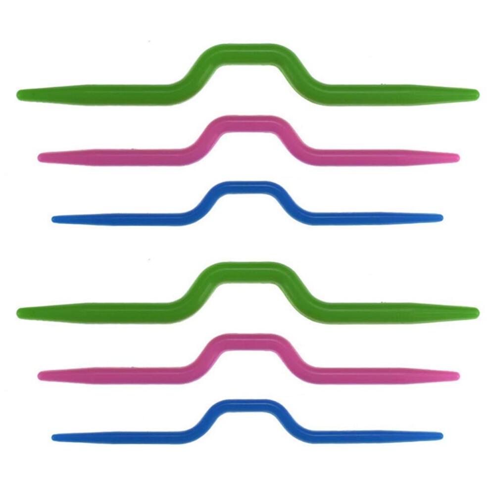 30 Pezzi, 3 Misure, Ferri Da Maglia In Plastica, Ferri Da Maglia Lisci, Ferri Da Maglia Curvi, Ferri Da Maglia Curvi, Ferri Da Maglia Curvi, Acce