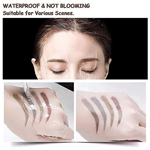 Stylo Microblading pour Sourcils, Crayon à Sourcils 4 Points, Maquillage Naturel Durable 1