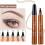 Stylo Microblading pour Sourcils, Crayon à Sourcils 4 Points, Maquillage Naturel Durable 3