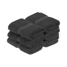 Set di 6 asciugamani da viso/asciugamani in pile di cotone egiziano di qualit superiore, ultra morbidi, essenziali, morbidi e assorbenti, pesant