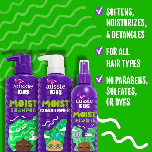 Aussie Aussie Kids Σαμπουάν και Conditioner με Detangler, Χωρίς Φιξάρισμα 1