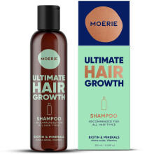 Moerie Ultimate Hair Growth Shampoo - For Longer Thicker Fuller Hair - Vegan Friendly Volumizing Hair Products - Paraben & Silicone Free - All Hair