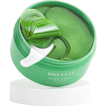 BREYLEE Aloe Vera Eye Mask- 60 Pcs - Puffy Eyes and Dark Circles Treatments - Look Younger and Reduce Wrinkles and Fine Lines Undereye Improve a
