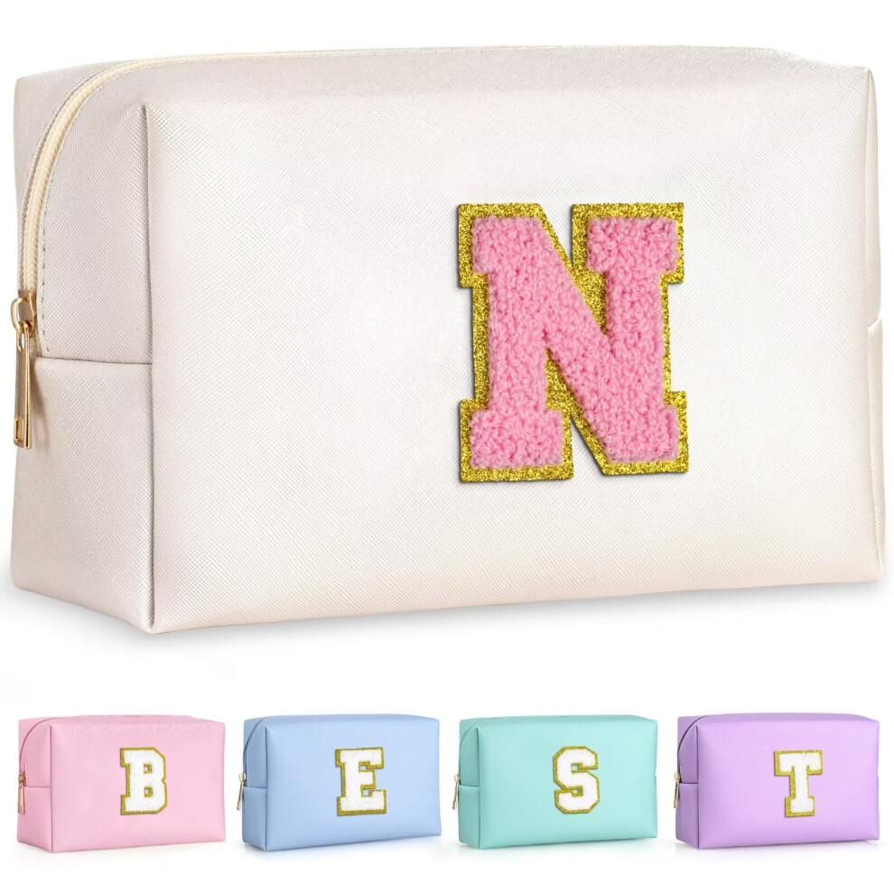 Topeast Preppy Stuff Cute Makeup Bag Small Cosmetic Bag Travel Toiletry Bag Personalized Birthday Wedding Gifts For Mom Teacher Friends Bridesmaids
