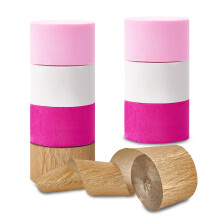 Streamers brudduschdekorationer 8 rullar rose rosa vita guld crepe papper streamer fr ungkarlparti brllop dusch baby dusch fdelsedag valentine