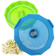 Masontops Bonenscherm Plastic Mason Jar-kiemdeksels Mason Jar-kiemset - voor het kweken van broccolizaden Alfalfa Mung-taugjes - Zaadkiempotdeksels m