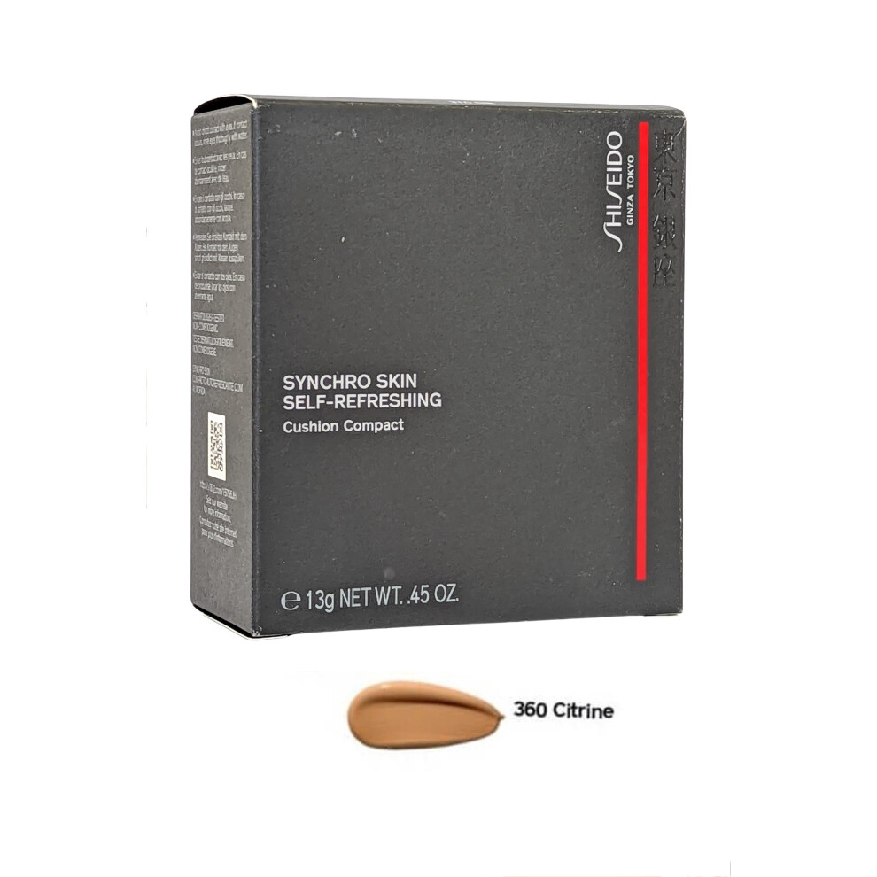 Synchro Skin Shiseido Cushion Compact Self Refreshing 13g Citrine #360