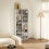 Homcom HOMCOM 640 CD Storage Unit 360 DVD Storage Tower w/ 18 Compartments White 7