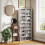 Homcom HOMCOM 640 CD Storage Unit 360 DVD Storage Tower w/ 18 Compartments White 8
