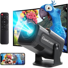 (Black) Mini Projector,HY320 Mini Portable Projector, 4K 200 ANSI Smart Projector with Android 11.0,Wifi 6 and Bluetooth 5, Auto Keystone Correction