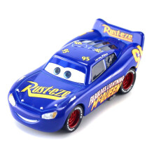Blue McQueen Cars 3 Rennfahrer Diecast Metallmodell Mini-Auto rollt vorwärts und rückwärts Geschenk für Kinder
