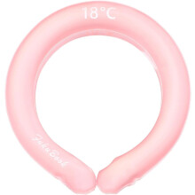 (Pink) Neck Cooling Tube, Wearable Cooling Neck Wraps for Summer Heat | Hands Free Cold Gel Ice Pack | Reusable Neck Cooler, Relief for Hot Flashes and Fever