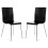 (Black, 2) Dining Chairs Chrome & Bentwood Cafe Style Madison 1