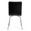 (Black, 4) Dining Chairs Chrome & Bentwood Cafe Style Madison 5