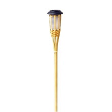 Solar Bamboo Flame Torch Light, Waterproof LED Garden Lamp