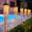 Solar Bamboo Flame Torch Lights, Waterproof, 12 LEDs 5