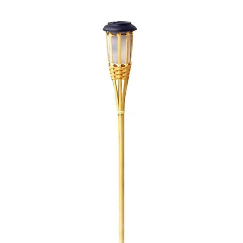 Solar Bamboo Torch Lights, Waterproof, 12 Flame LEDs