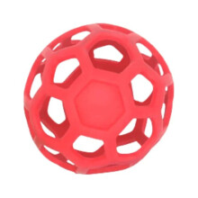 Durable Horse Treat Ball Feeder - Red Rubber Toy
