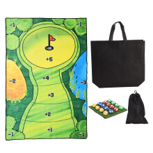 Golf Chipping Game Mat Set with Balls for Indoor/Outdoor Play