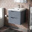 NES Home Nes Home Grey 500mm Wall Hung Basin Vanity Unit 1