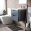 NES Home Nes Home Grey 500mm Wall Hung Basin Vanity Unit 3