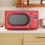 Koolatron Retro Microwave Oven, 20L 700W, 8 Pre-set Modes, Red 3