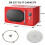Koolatron Retro Microwave Oven, 20L 700W, 8 Pre-set Modes, Red 7