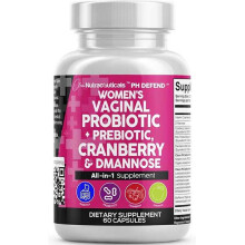 Clean Nutra PH Defend Probiotics for Women Balance with Prebiotics Cranberry Dmannose - Healthy Odor and Tract Suppor Pills Supplement
