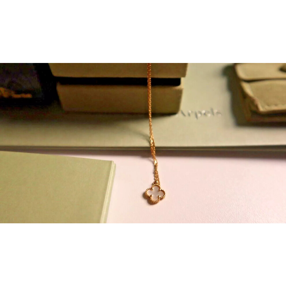 Van Cleef & Arpels Sweet Alhambra Necklace with Pendant 18k Yellow Gold...