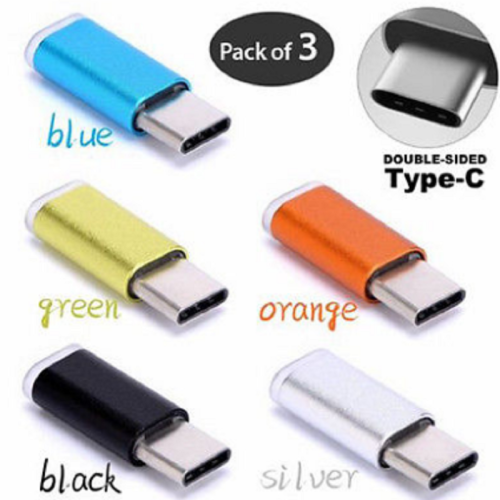 3x Metall Micro USB zu USB-C Typ C Sync Ladeadapter für Google Pixel Moto Z 1