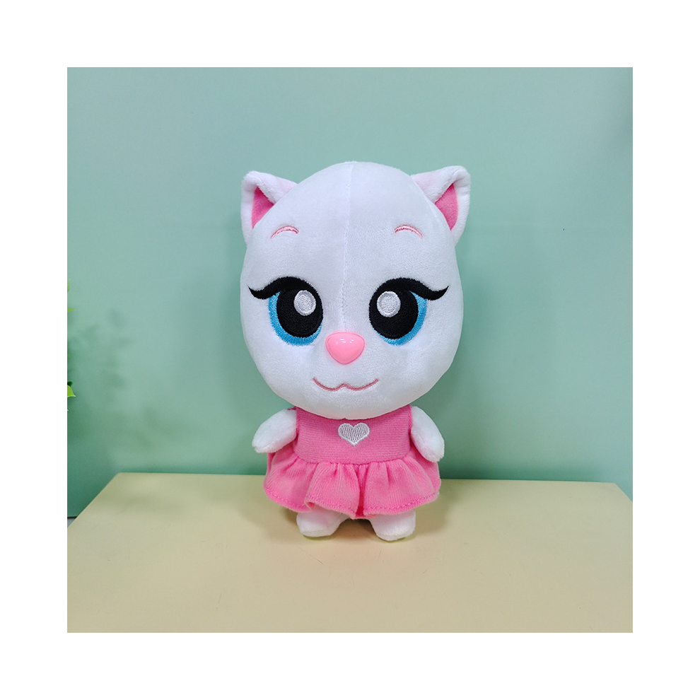 (Angela silent, 15cm) 1PC 15cm Talking Tom And Friends Plush Toys Doll K