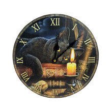 Lisa Parker Witching Hour Cats Picture Clock