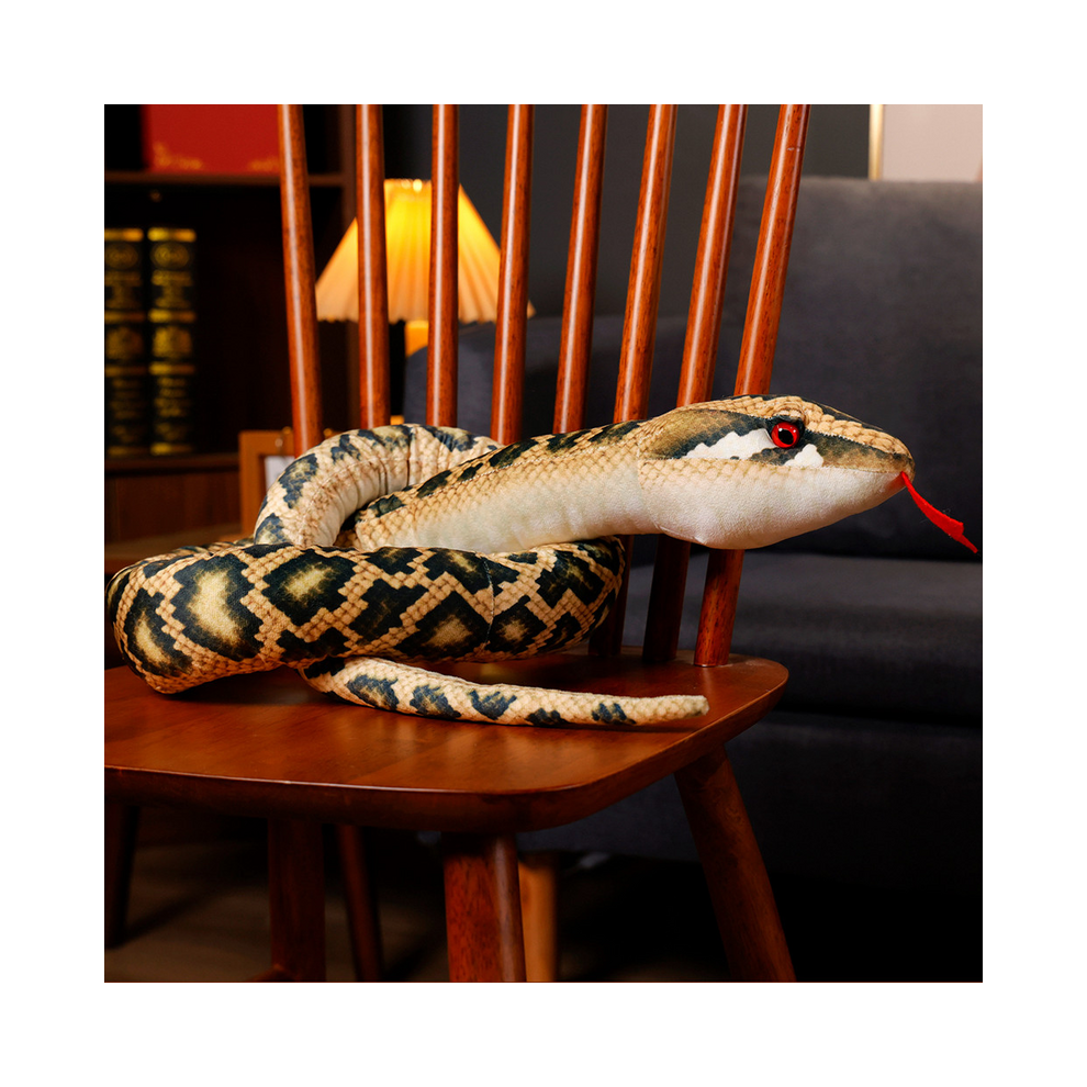 (, 170Cm) Big Size Simulated Python Snake Plush Toy Giant Bo Green