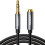 Cablu prelungitor AUX Ugreen 3,5 mm minijack, 1m - Argintiu 1