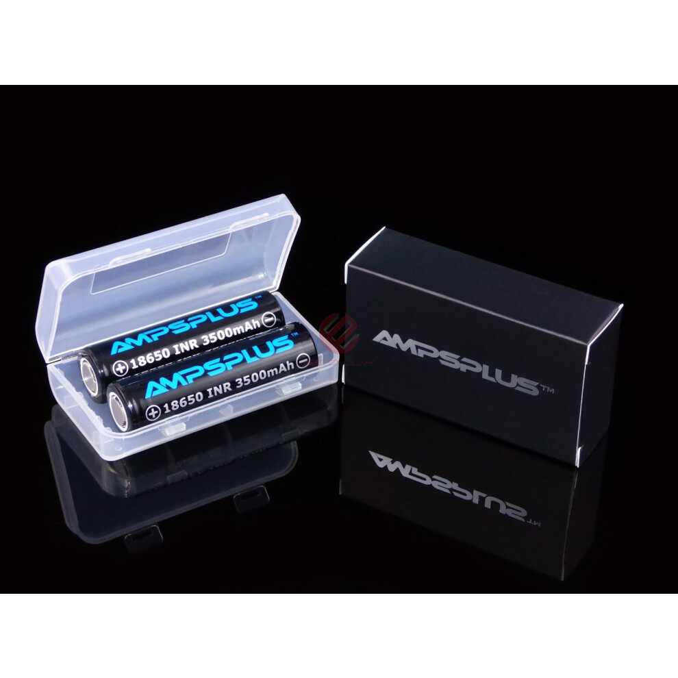 2x Ampsplus Pard NV 18650 3500mAh 3.7V Batteries