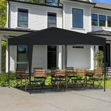 (Black) Birchtree Waterproof Pop Up Garden Gazebo - 3 x 3m