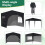 Birchtree (Black) Birchtree Waterproof Pop Up Garden Gazebo - 3 x 3m 8
