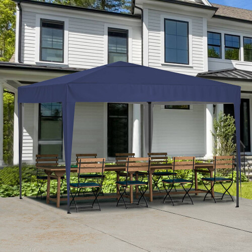 Birchtree (Blue) Birchtree Waterproof Pop Up Garden Gazebo - 3 x 3m