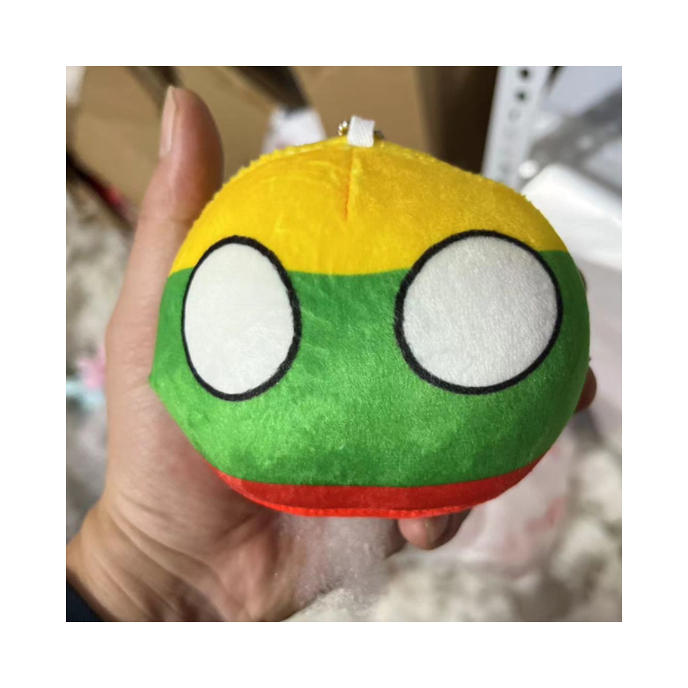 (Lithuania, 10cm) 70 styles 10cm Country Ball Plush Toys Polandball