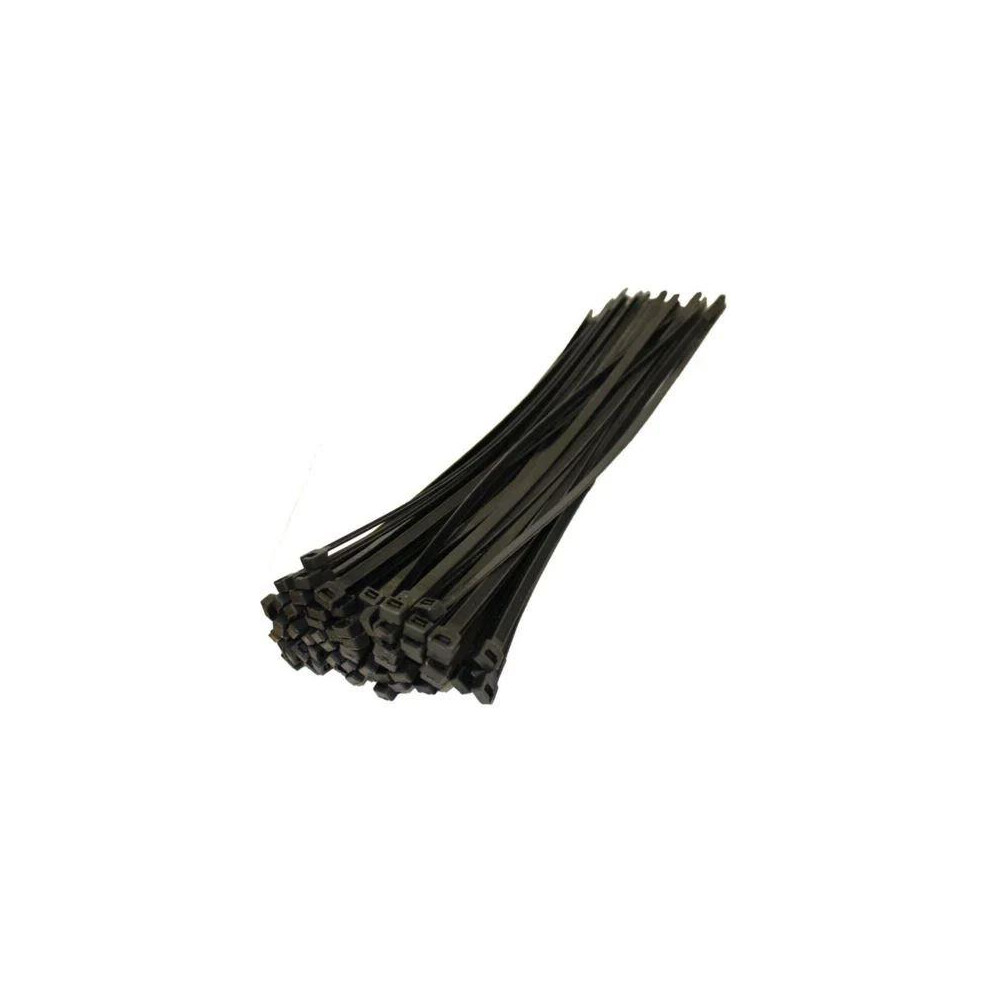 Cable Ties 300mm x 4.8mm Black Pack of 60 Strong Nylon for Indoor Outdoor Use