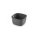 Softex Extra Small 3L Dark Grey Plastic Basket with Handles for Small Spaces 1