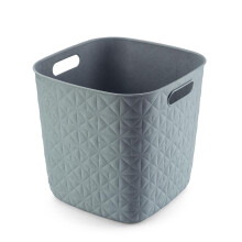 Softex Cube 15L Storage Basket Teal Plastic Compact Organizer for Home Office