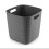Softex Cube 15L Storage Basket Dark Grey Plastic Compact for Home Office Use 1