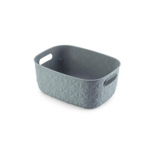 Softex Small 4L Teal Plastic Basket for Home Office Storage Organizer