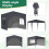 Birchtree (Grey) Birchtree Waterproof Pop Up Garden Gazebo - 3 x 3m 8